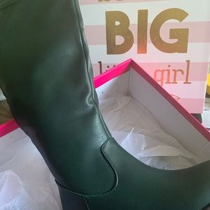Shoe dazzle OTK Hunter green boot